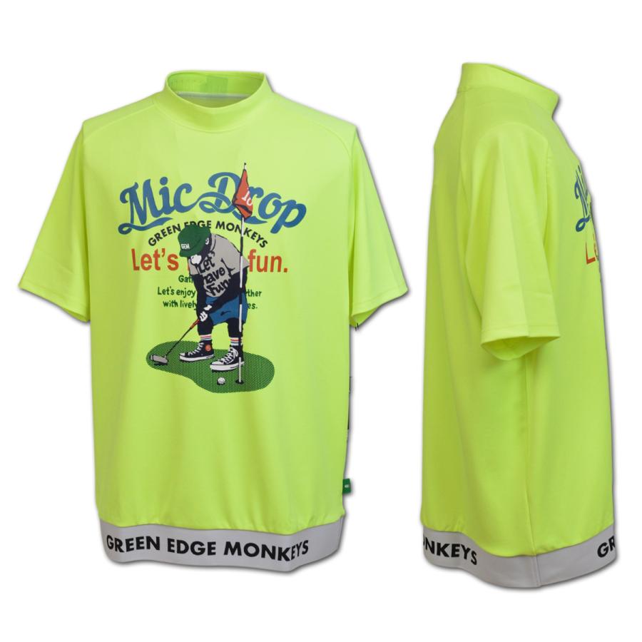 グリーンエッジモンキーズ 半袖ハイネック ゴルフ ゴルフウェア メンズ M L LL 白 黒 イエロー RIBBED HEM MOCK NECK GREEN EDGE MONKEYS 60353003 |  | 06