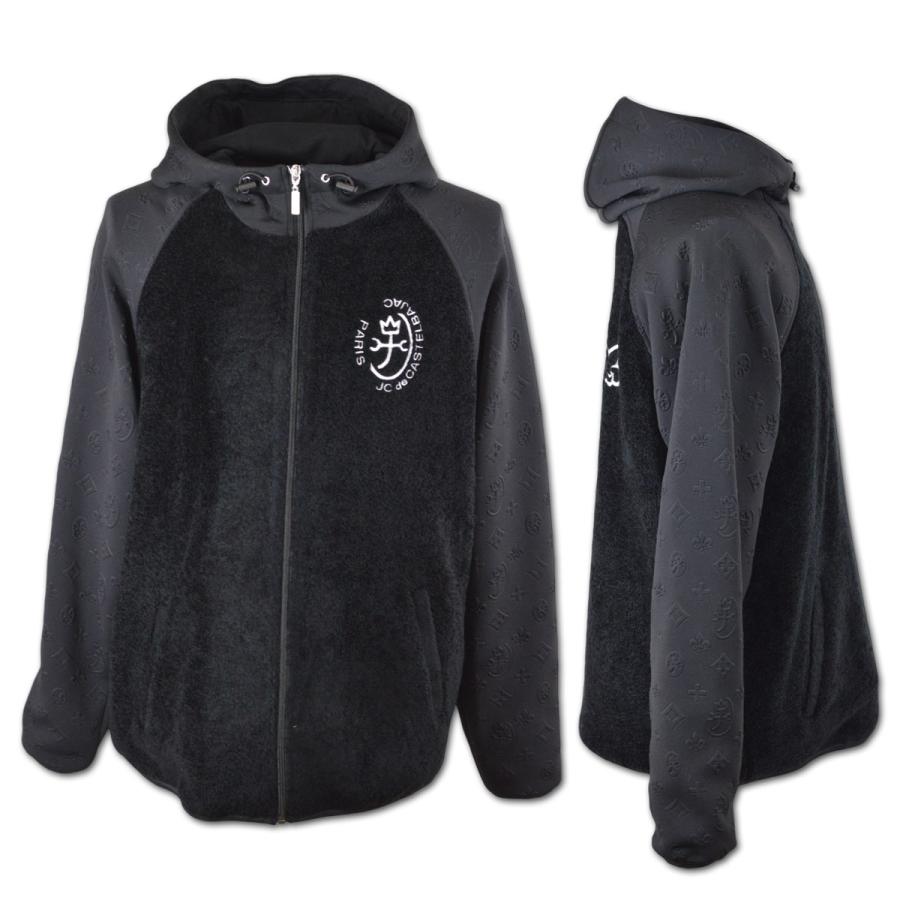 カステルバジャック ブルゾン メンズ ゴルフ ウェア 服 アウトレット 秋冬用 黒 M L 7214477109-99の画像
