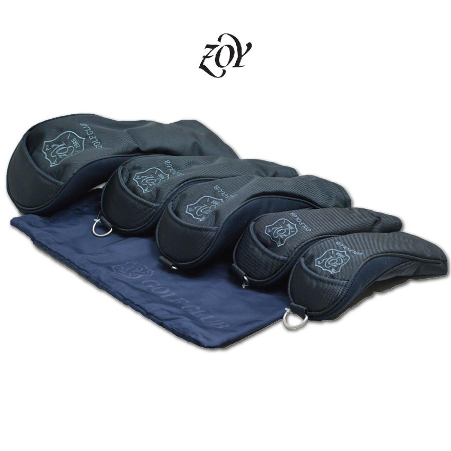 ZOY（ゾーイ） メンズ レディース ヘッドカバーセット 1W FW UT ゴルフ