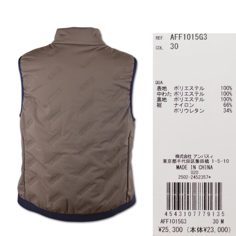and per se（アンパスィ） 中綿ベスト 防寒 ゴルフ ゴルフウェア
