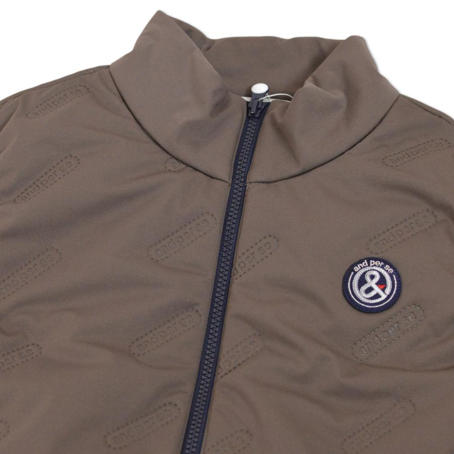 and per se（アンパスィ） 中綿ベスト 防寒 ゴルフ ゴルフウェア