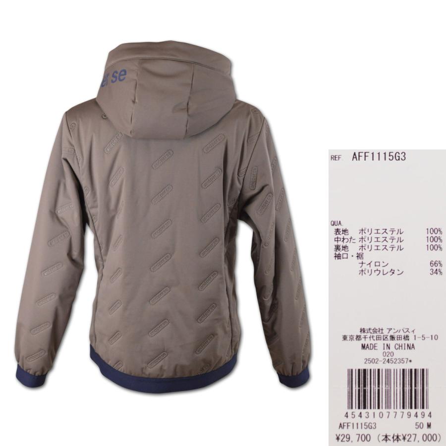 and per se（アンパスィ） ブルゾン 中綿 防寒 ゴルフ ゴルフウェア