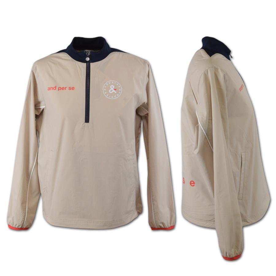 【美品】and per se 中綿ブルゾン L ベージュ and per se アンパスィ ブルゾン レディース アウトレット アンパシー