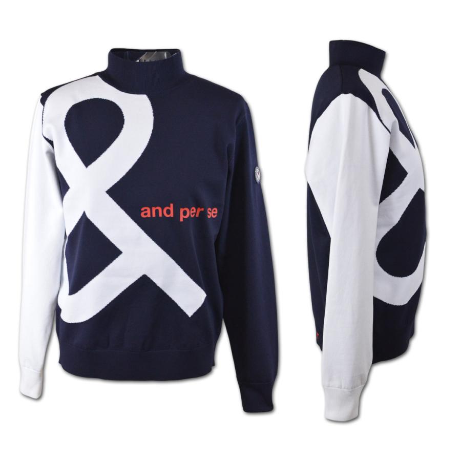 and per se（アンパスィ） セーター レディース 秋冬用 赤 紺 M L