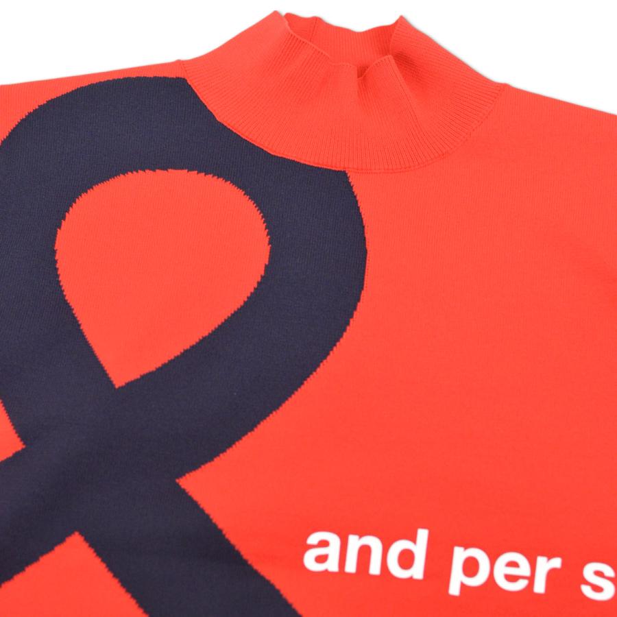 and per se（アンパスィ） セーター レディース 秋冬用 赤 紺 M L