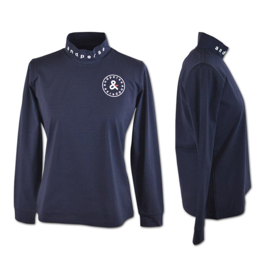 and per se（アンパスィ） 長袖ハイネックシャツ レディース ゴルフ