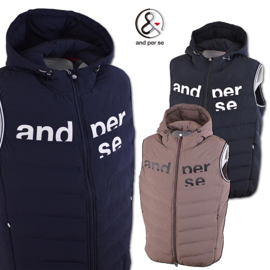 and per se（アンパスィ） ベストブルゾン メンズ (M)(L)(LL) ゴルフ