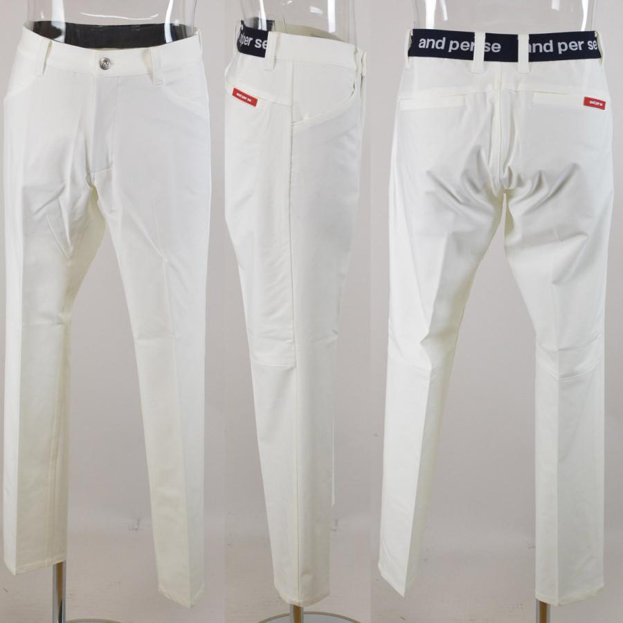 【新品】メンズ アンパスィ and per se パンツ LL 白 ホワイト 50％OFF！セール！アンパスィ/and per se (秋冬モデル