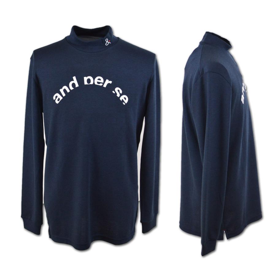 andperse ネイビー ハイネックシャツ andperse ネイビー ハイネックシャツ