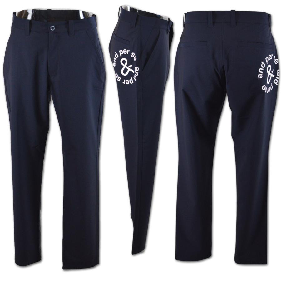 and per se アンパスィ パンツ ゴルフウェア メンズ 春夏用 紺 and per se アンパスィ パンツ ゴルフウェア メンズ 春夏用 紺