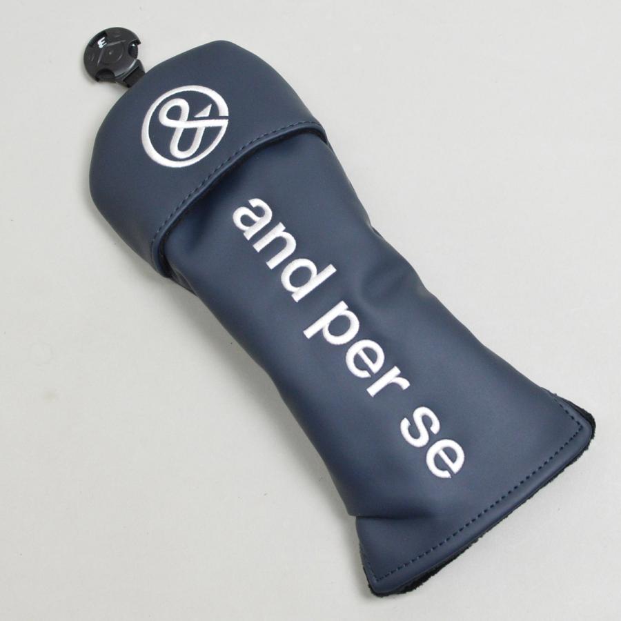 and per se ゴルフバッグ ネイビー　ヘッドカバーネイビー　ホワイト and per se ゴルフバッグ ネイビーヘッドカバーネイビーホワイト