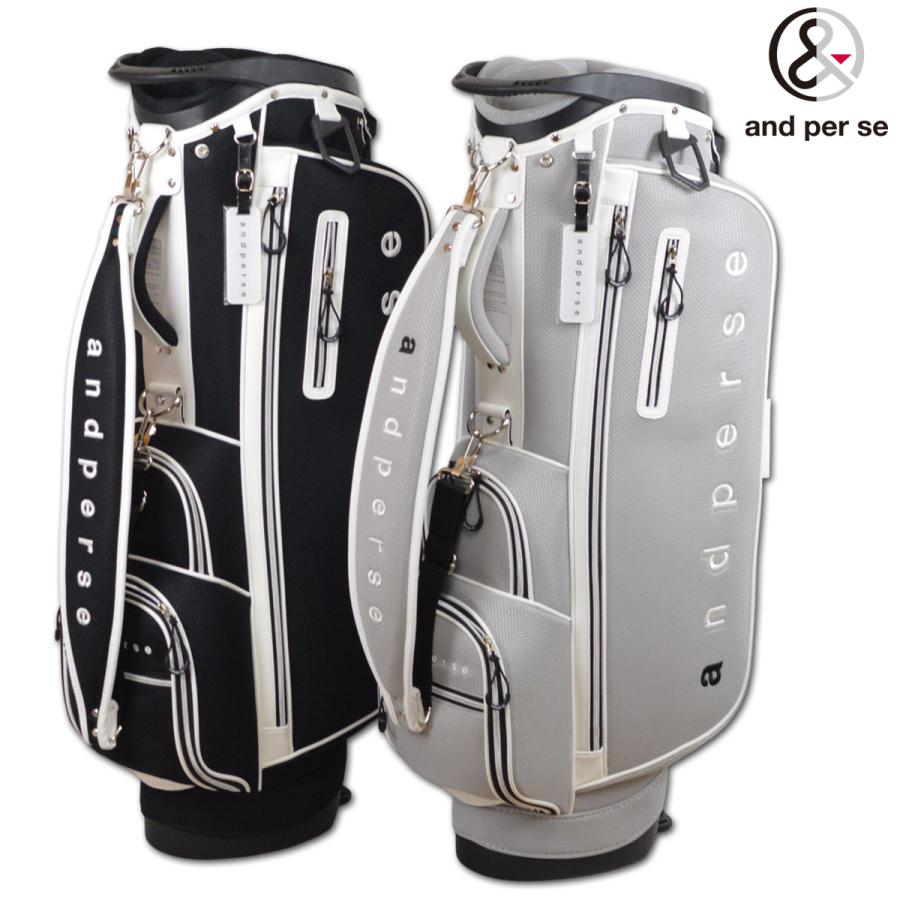 and per se（アンパスィ） キャディバッグ ゴルフ スタンド式 ゴルフ