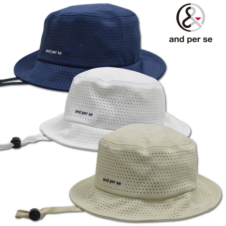 and per se（アンパスィ） ハット帽子 バケットハット ゴルフウェア