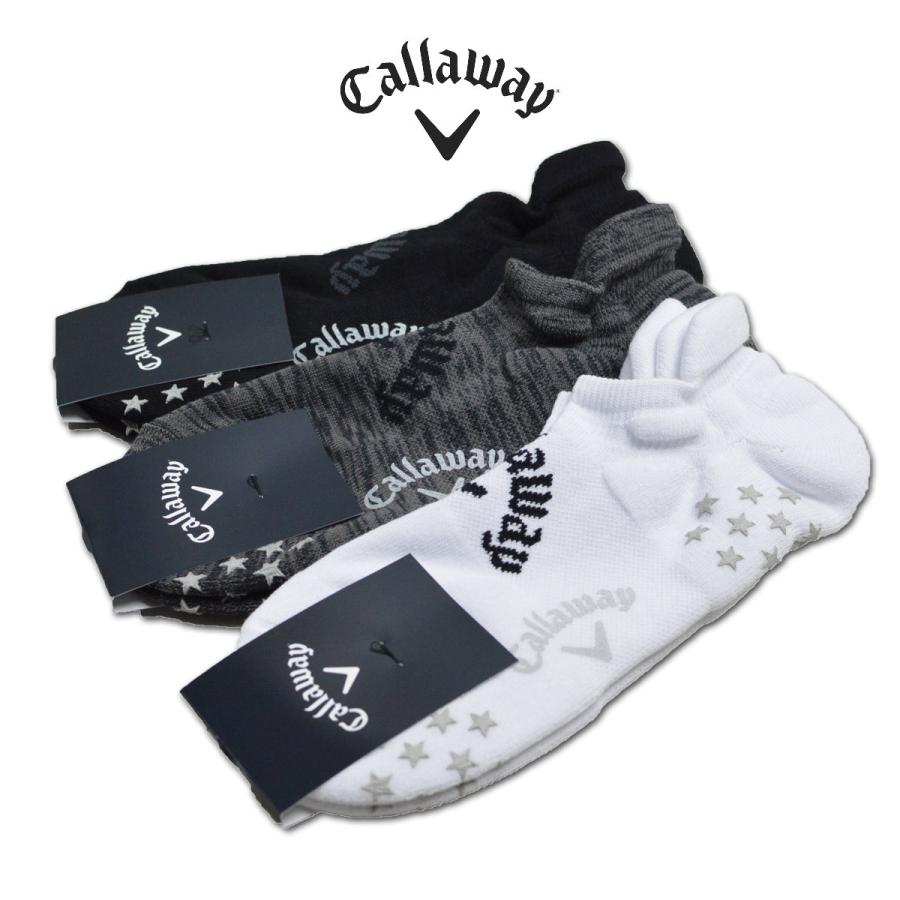 キャロウェイ ショートソックス 靴下 ゴルフウェア メンズ Callaway c22193102