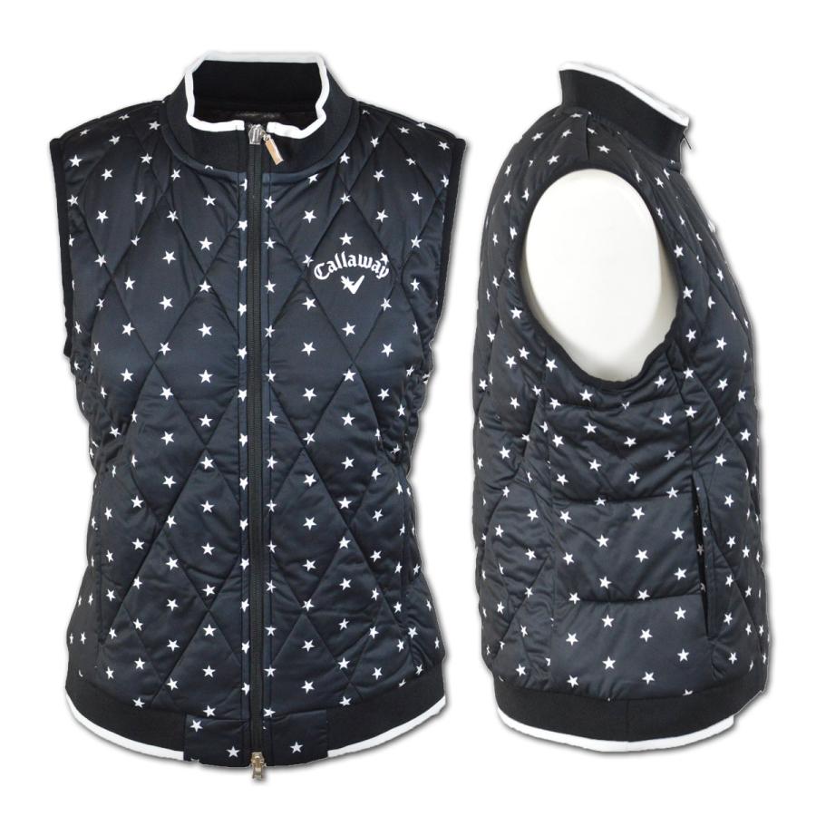 未使用 callaway 2way ブルゾン ベスト 千鳥格子 XL ゴルフ Callaway（キャロウェイ） ウェア ベストブルゾン レディース ゴルフ