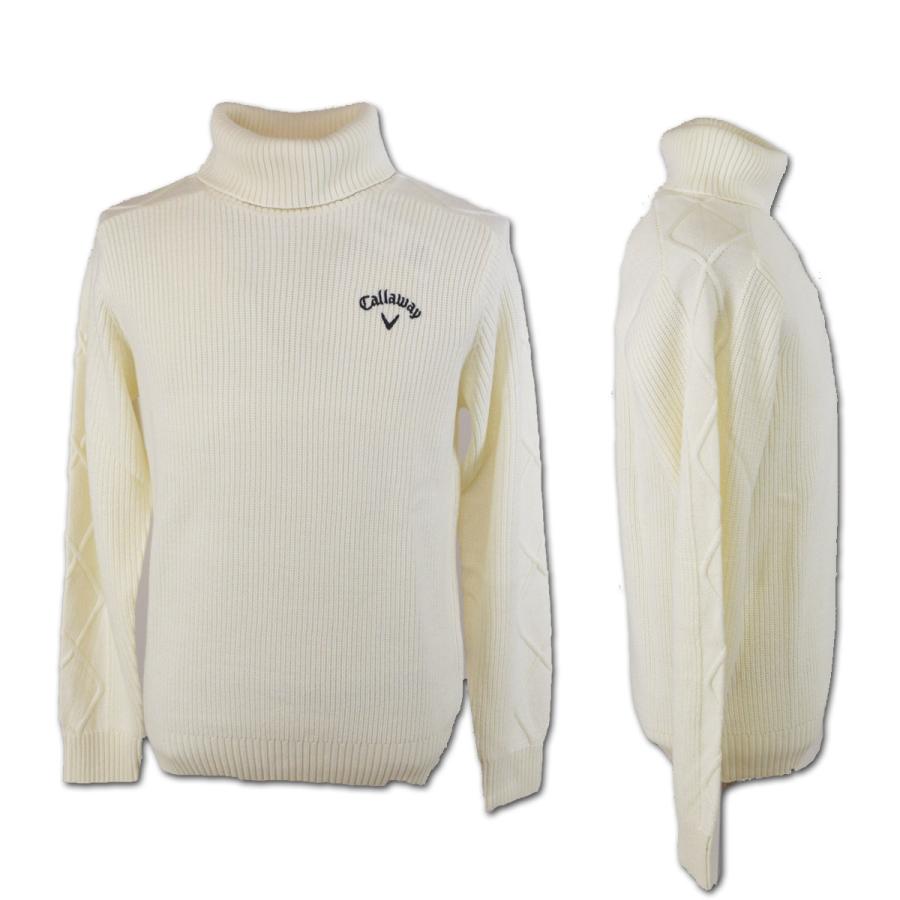 Callaway（キャロウェイ） タートルネックセーター メンズ 秋冬用 白