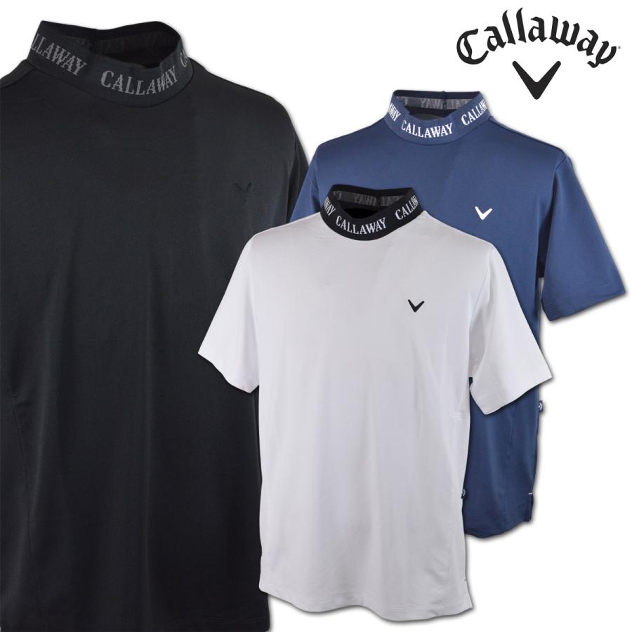 【新品】キャロウェイ／ハイネック／モックネック／半袖 Callaway（キャロウェイ） 半袖ハイネックシャツ ゴルフ ゴルフウェア