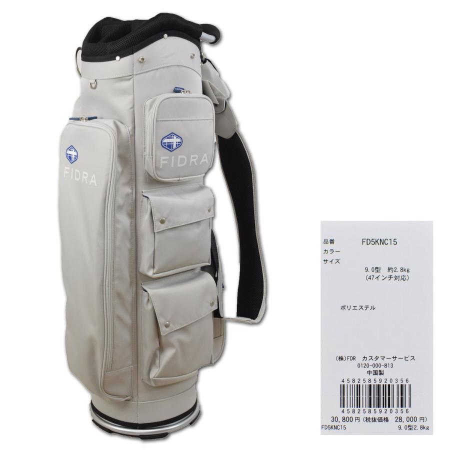 FIDRA フィドラ メンズ キャディバッグ ゴルフバッグ 9インチ FIDRA フィドラ メンズ キャディバッグ ゴルフバッグ 9インチ