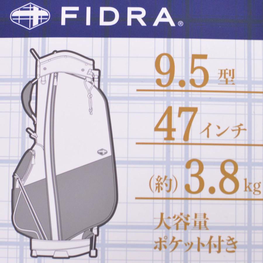 ​【新品タグ付】FIDRA フィドラ 9.5型 スタンドキャディバッグ 完売品 フィドラ（FIDRA）（メンズ）ゴルフ キャディバッグ スタンド式 9.5型