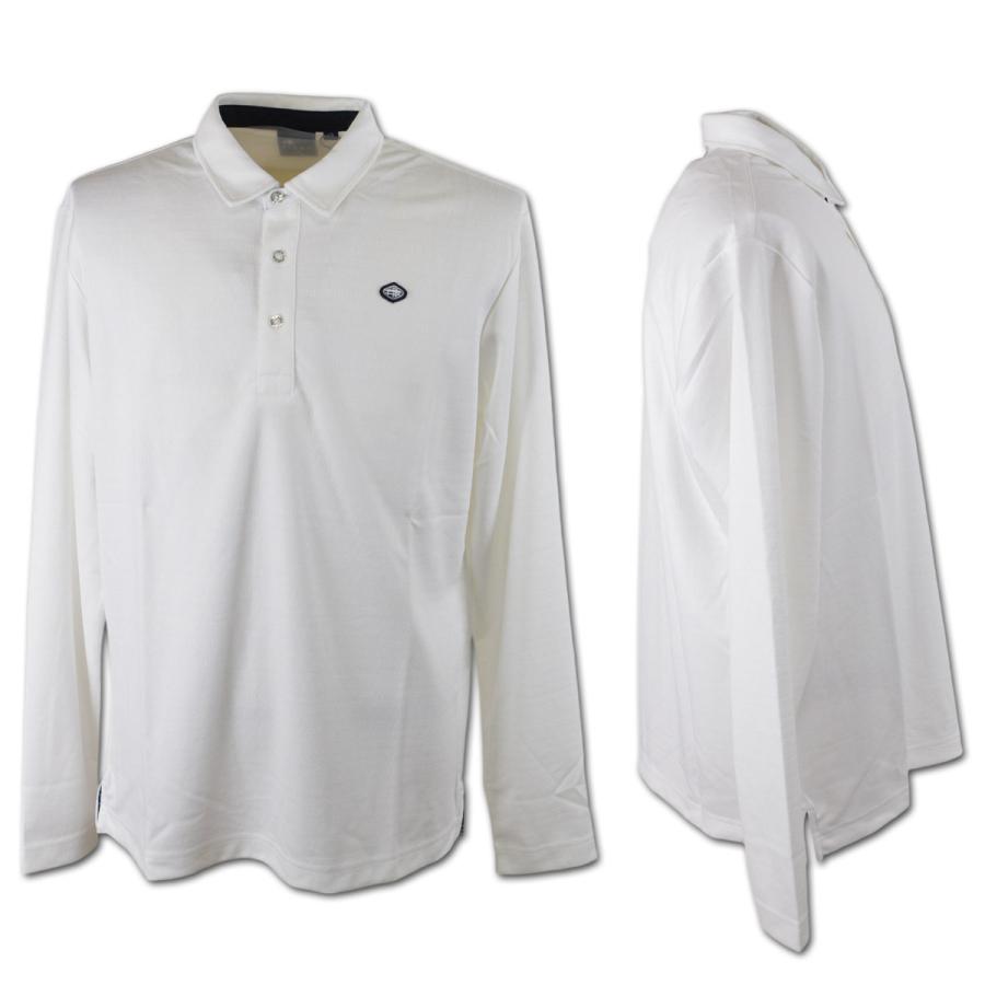 FIDRA（フィドラ） 長袖ポロシャツ メンズ 秋冬用 紺 白 M L LL