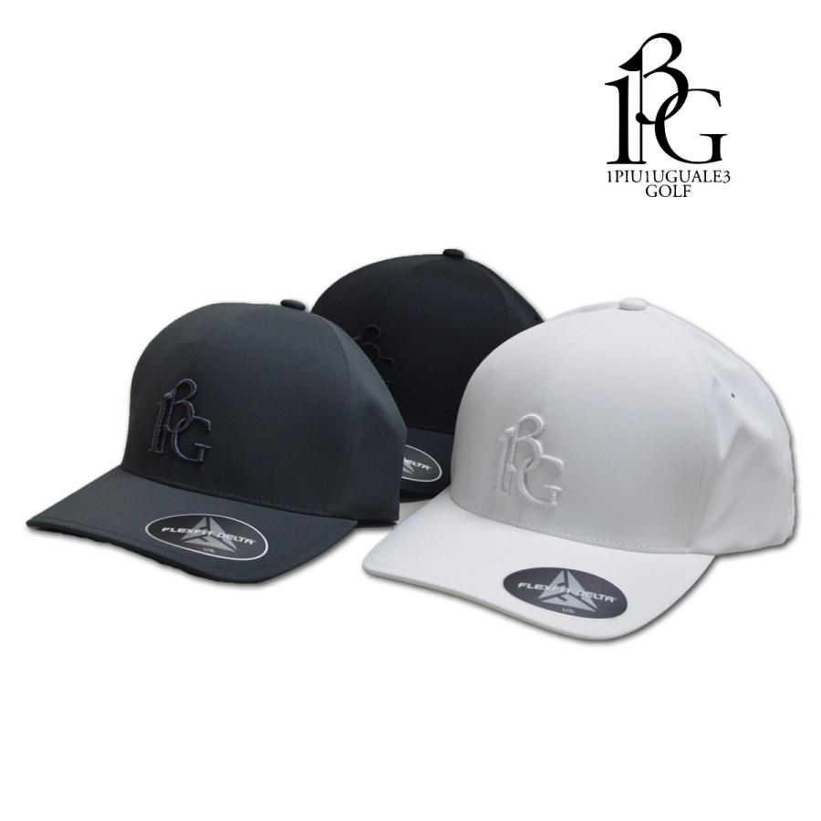 1PIU1UGUALE3 GOLF キャップ帽子 メンズ 春夏用 白 黒 グレー grg388