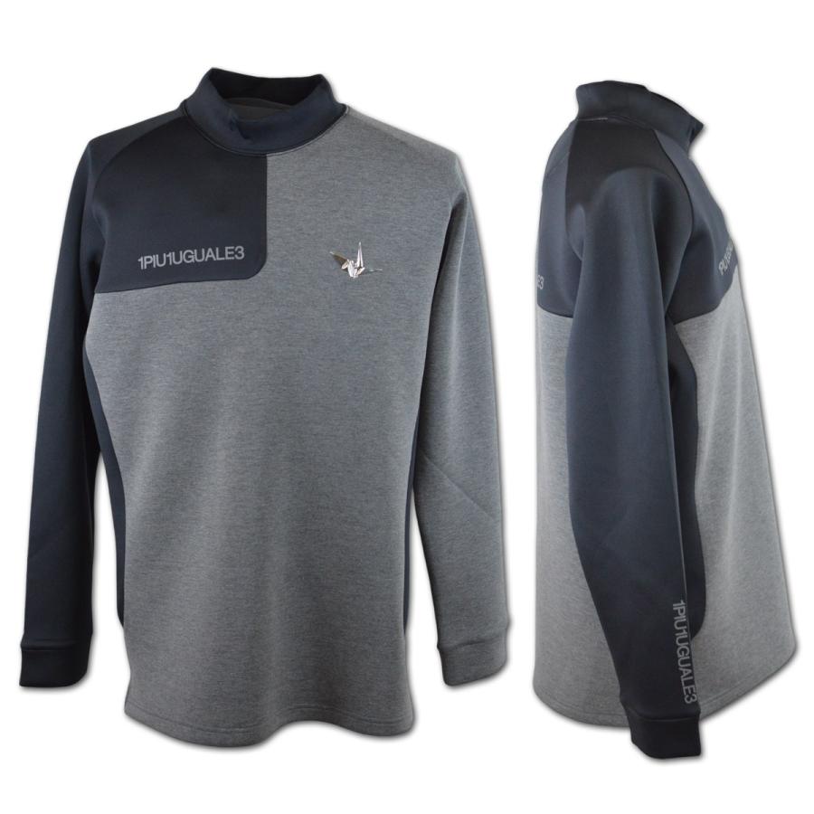 1piu1uguale3 ウノピュ ハイネック バイカラー メンズ ゴルフ 5 【公式