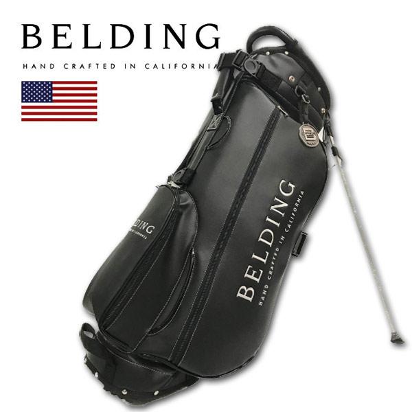 【最終価格】BELDING 黒 キャディバッグ スタンド付き BELDING メンズ キャディバッグ ゴルフバッグ サンバード 2.0 スタンド