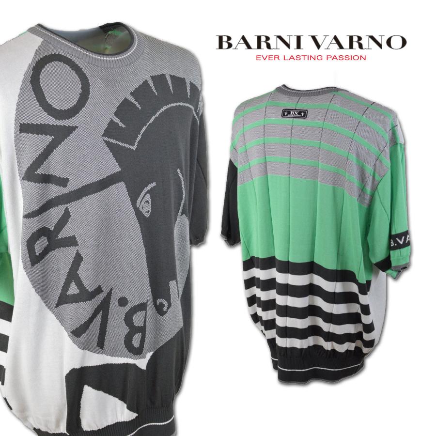 BARNI VARNO バーニヴァーノ 半袖セーター サマーセーター (LL) メンズ 
