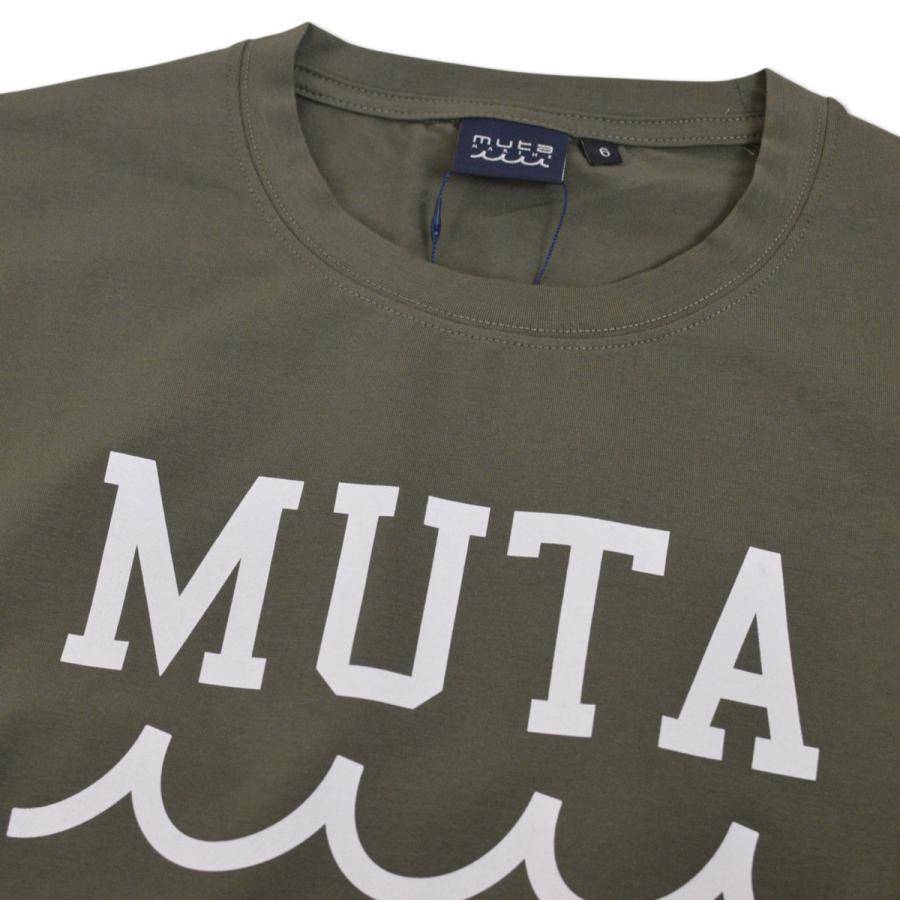 muta（ムータ） 半袖Tシャツ マリン marine カレッジロゴ ストレッチT