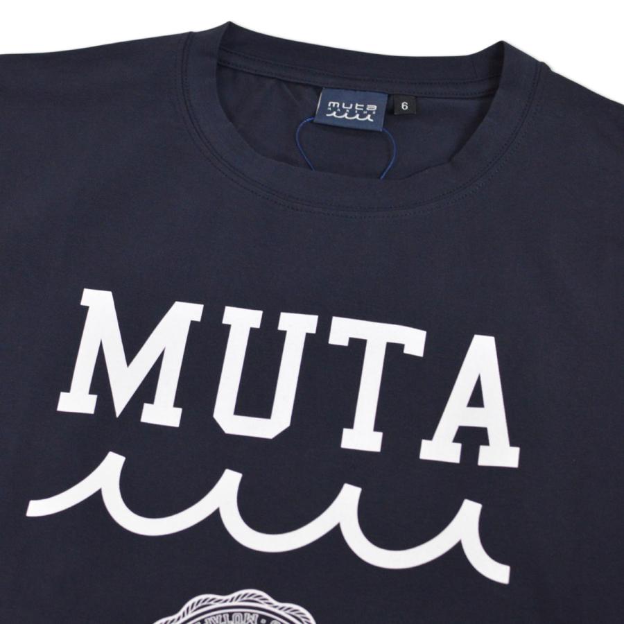muta（ムータ） 半袖Tシャツ マリン marine カレッジロゴ ストレッチT