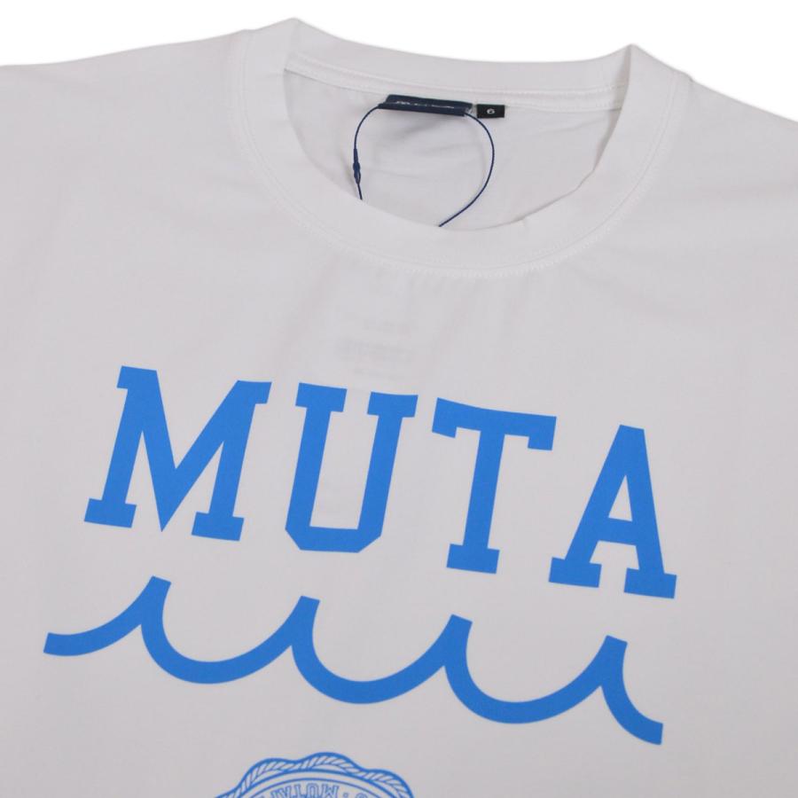 muta（ムータ） 半袖Tシャツ マリン marine カレッジロゴ ストレッチT