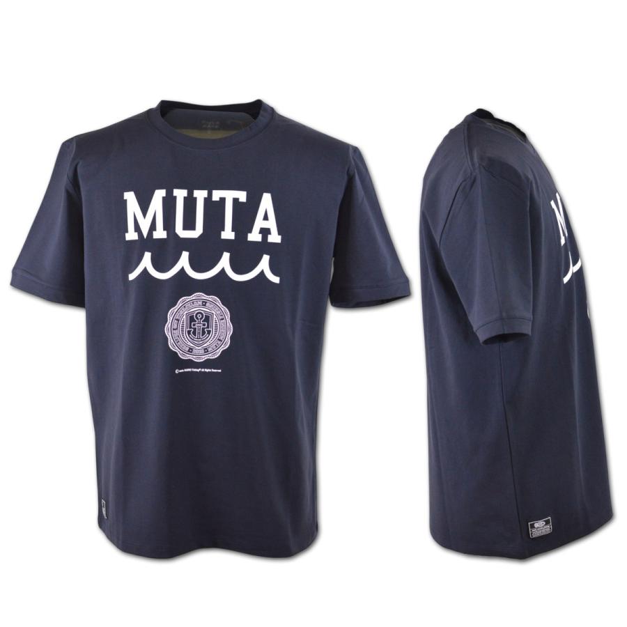 muta（ムータ） 半袖Tシャツ マリン marine カレッジロゴ ストレッチT