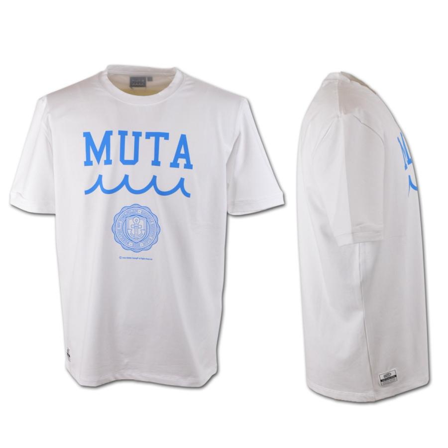 muta（ムータ） 半袖Tシャツ マリン marine カレッジロゴ ストレッチT