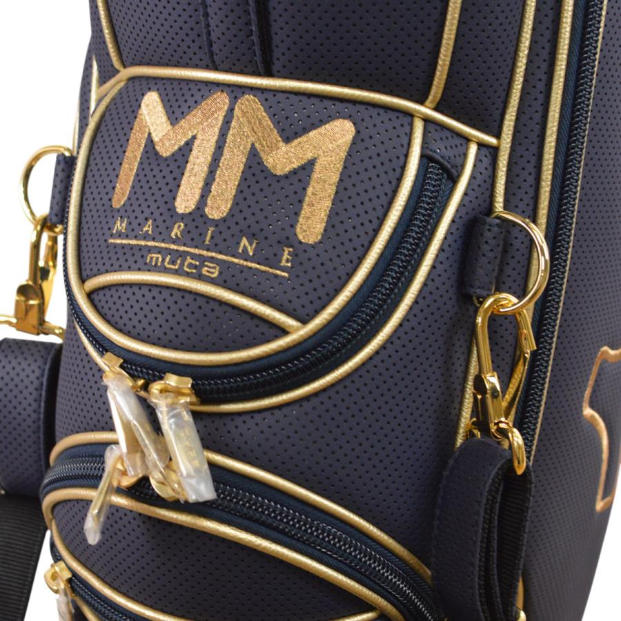 muta キャディバッグ ゴルフ CONTINUA パンチングエシカルレザー