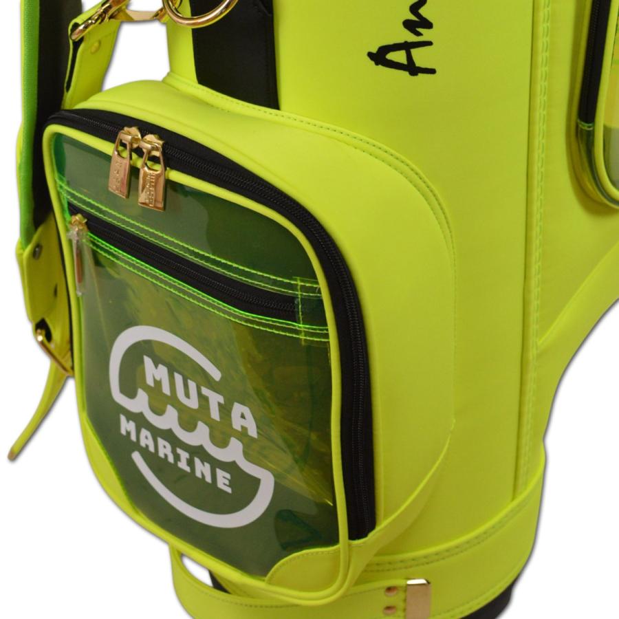 MUTA MARINE GOLF ムータマリン ゴルフ　キャディバッグ　イエロー muta キャディバッグ ゴルフバッグ ゴルフ メンズ イエロー グリーン