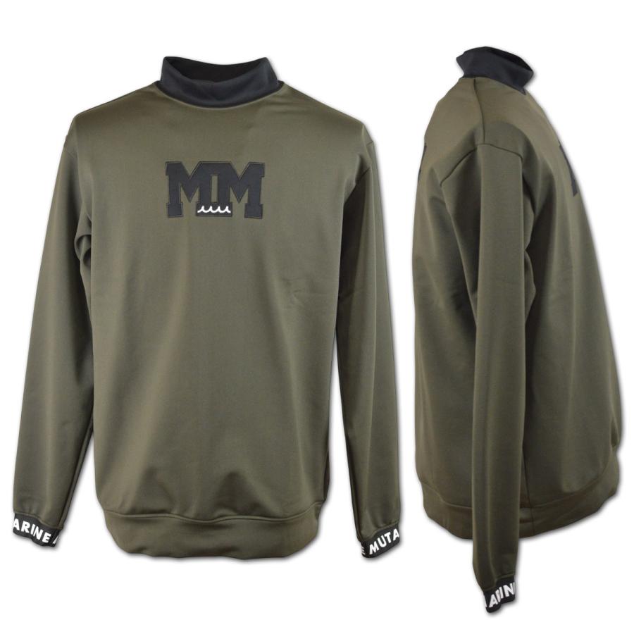 muta（ムータ） 長袖ハイネックシャツ メンズ 秋冬用 黒 カーキ M L LL