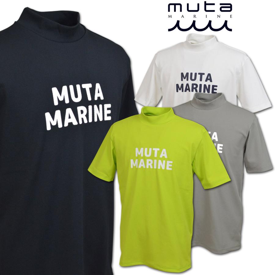 muta marine ゴルフ　ハイネックシャツ muta（ムータ） 半袖ハイネックシャツ ゴルフ ゴルフウェア メンズ