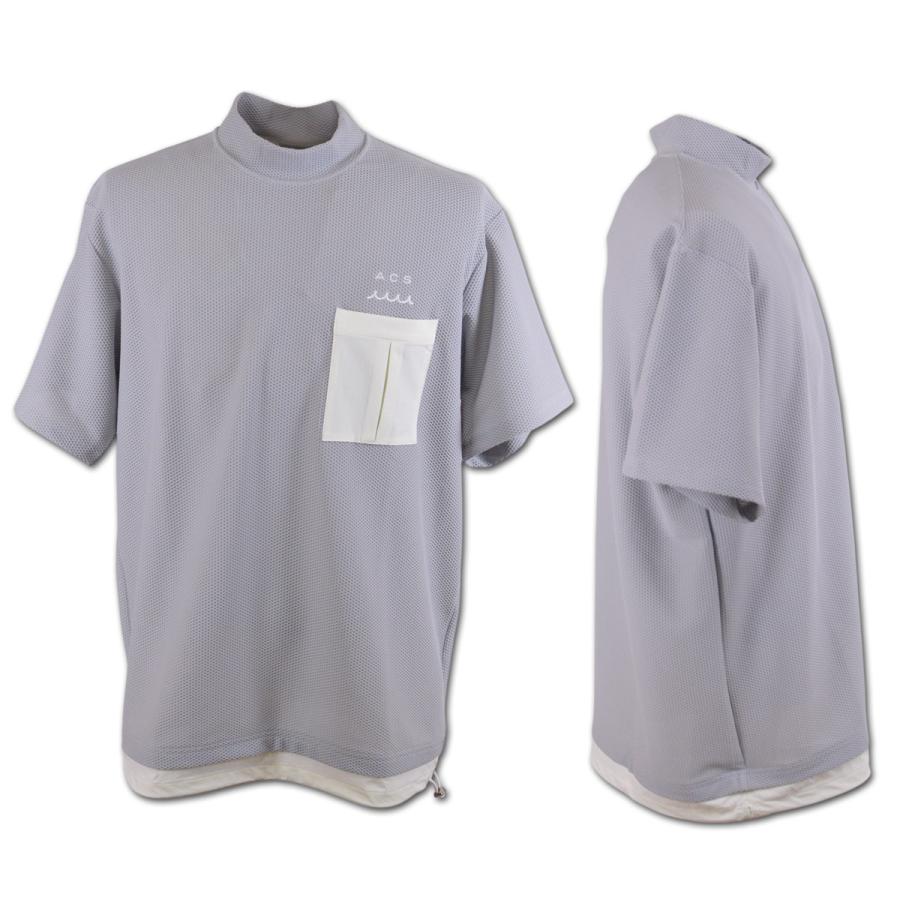 muta 半袖ハイネックシャツ ゴルフウェア ACANTHUS × Mesh muta 半袖ハイネックシャツ ゴルフウェア ACANTHUS × Mesh