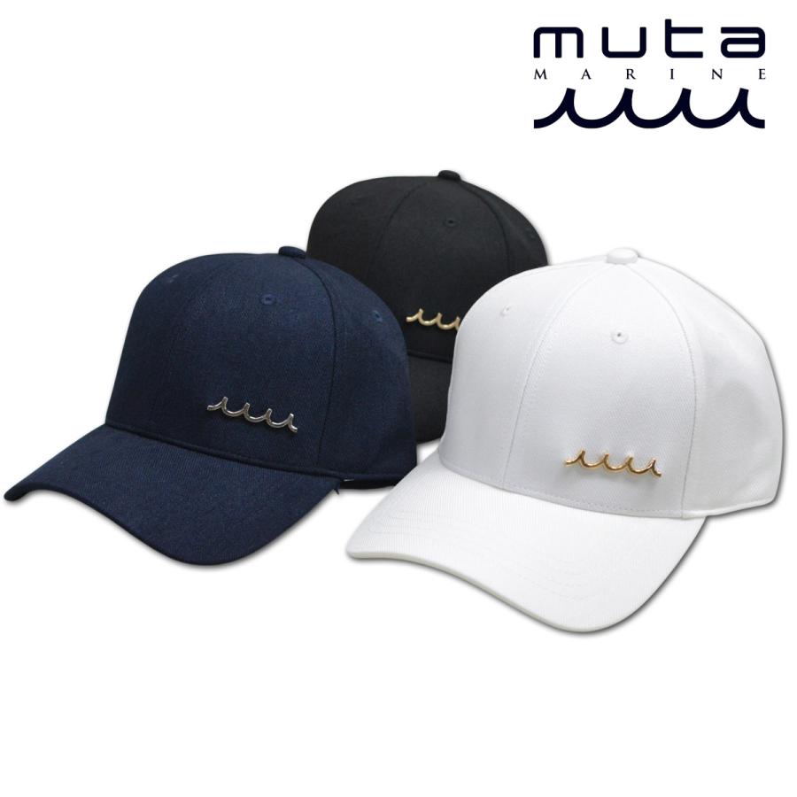 【極美品】ムータマリンゴルフ　キャップ　黒 muta MARINE キャップ帽子 メンズ ムータ マリン ゴルフ ゴルフ