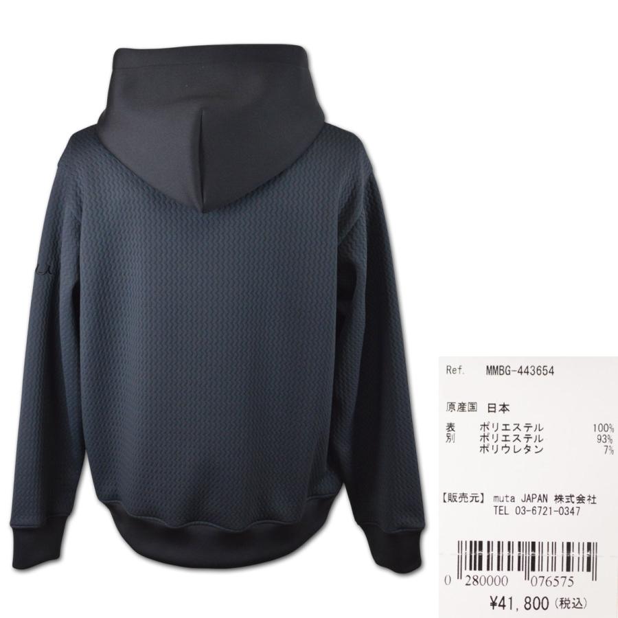 muta パーカー ゴルフ ゴルフウェア メンズ 秋冬用 黒 紺 M L LL