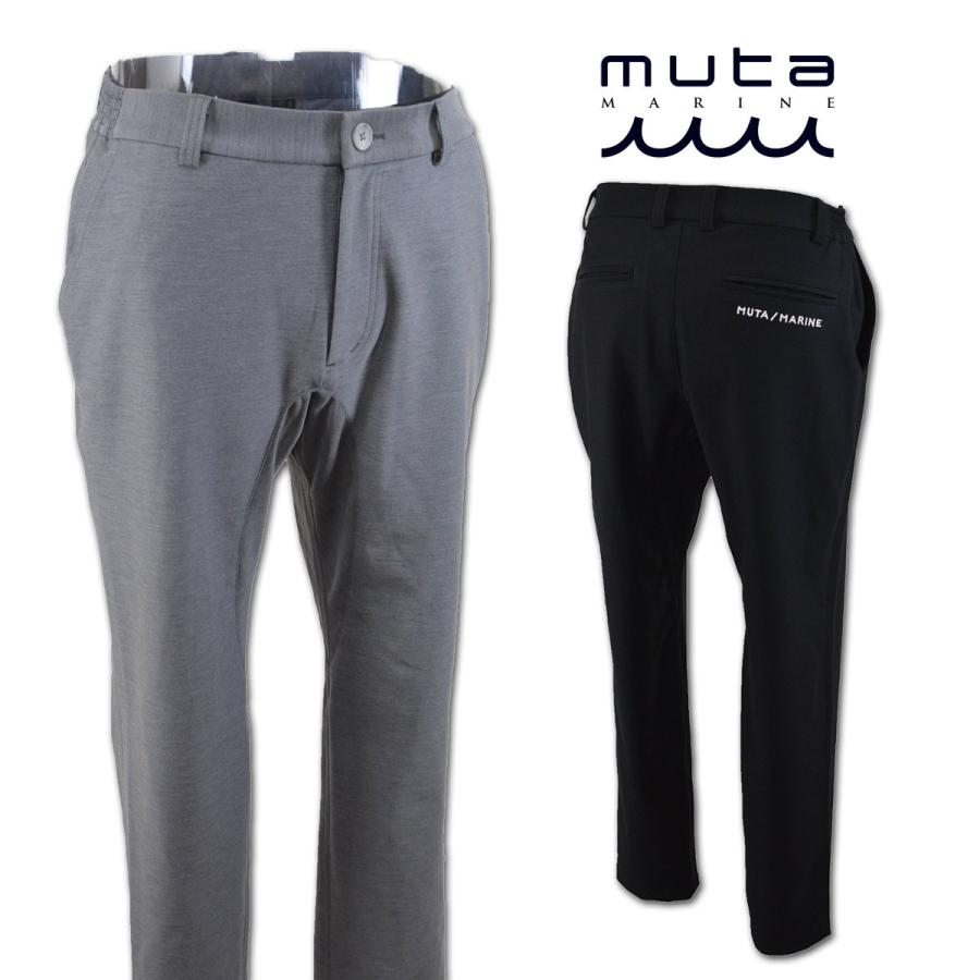 【新品】ムータマリン　ゴルフウェア　メンズ　長ズボン　グレー　L muta（ムータ） パンツ メンズ 秋冬用 グレー 黒 S M L LL mmmk444047