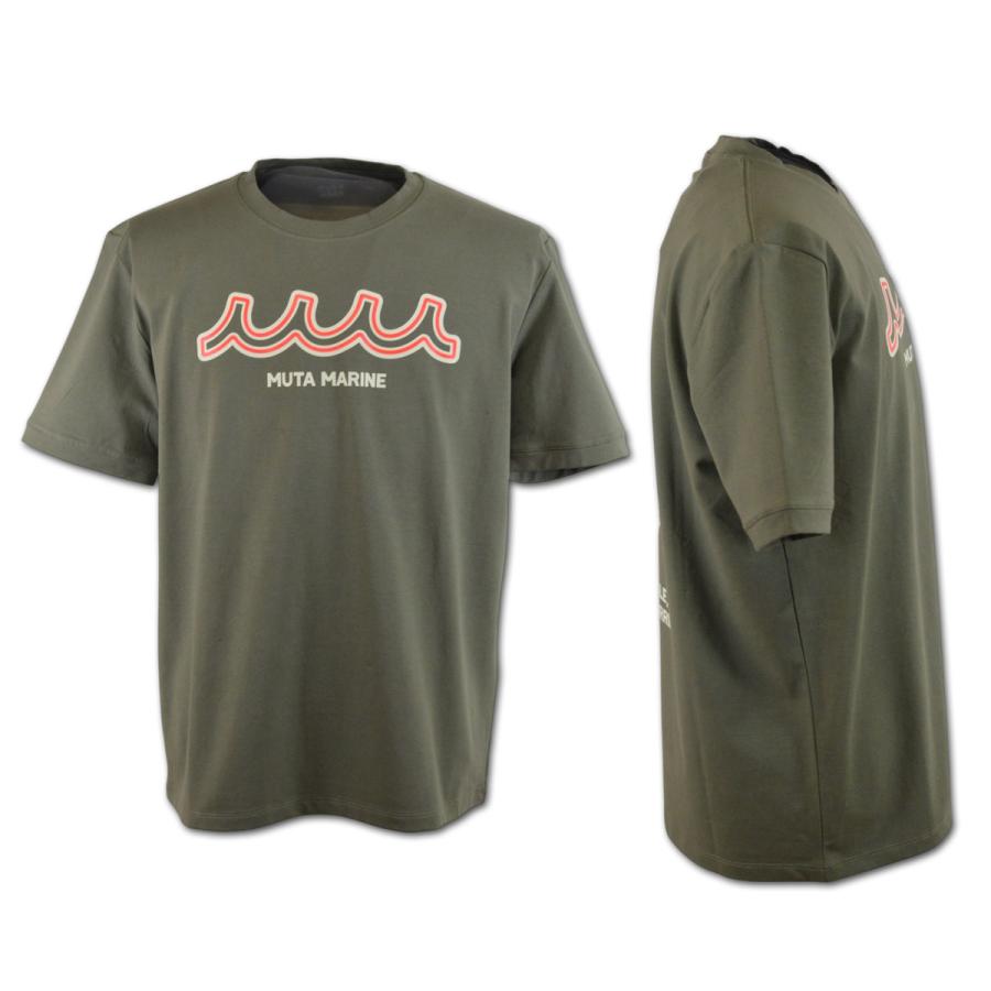 muta（ムータ） 半袖Tシャツ マリン marine メンズ 春夏用 白 カーキ