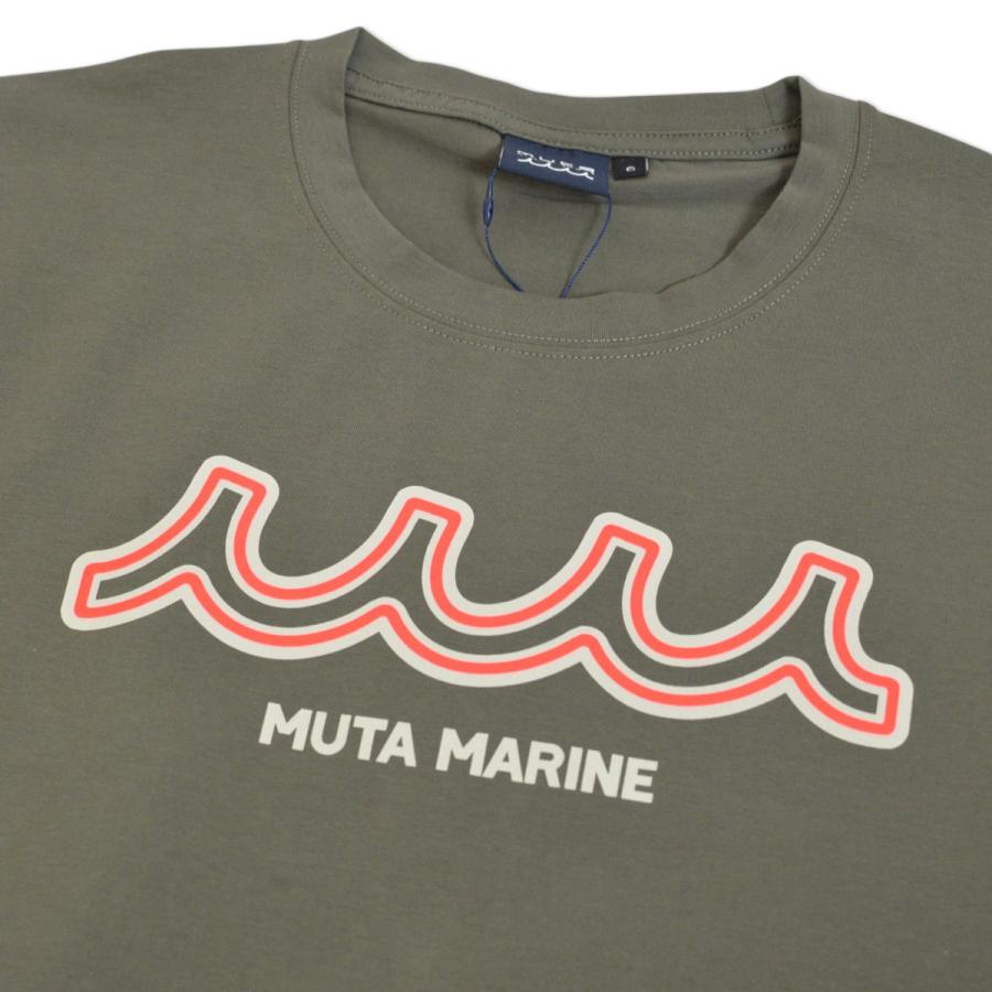 muta（ムータ） 半袖Tシャツ マリン marine メンズ 春夏用 白 カーキ