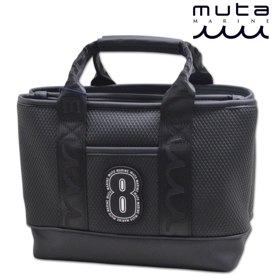 【新品】ムータマリン muta ゴルフ ネオプレン パーテーショントートバッグ黒 muta MARINE GOLF（ムータマリンゴルフ） muta カートバッグ ボーダー
