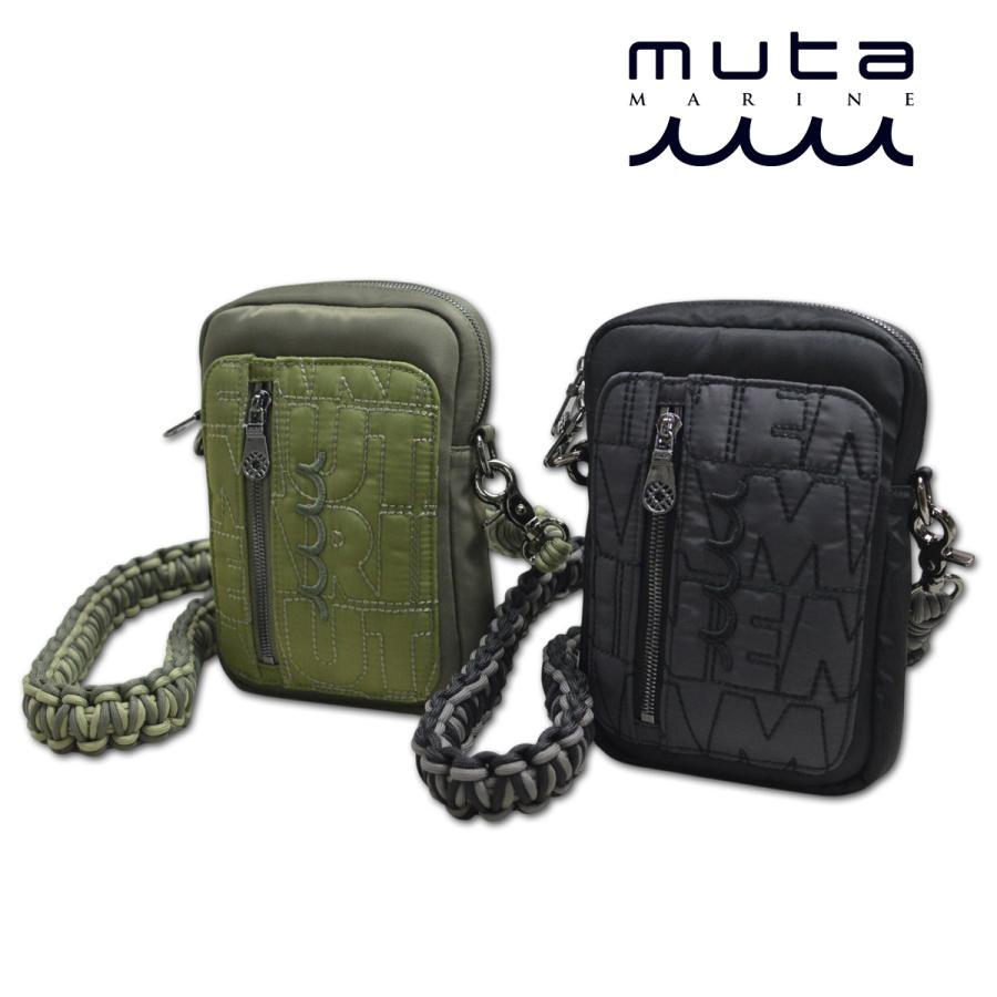 MUTA MARINE ブラックショルダーバッグ 【公式通販】