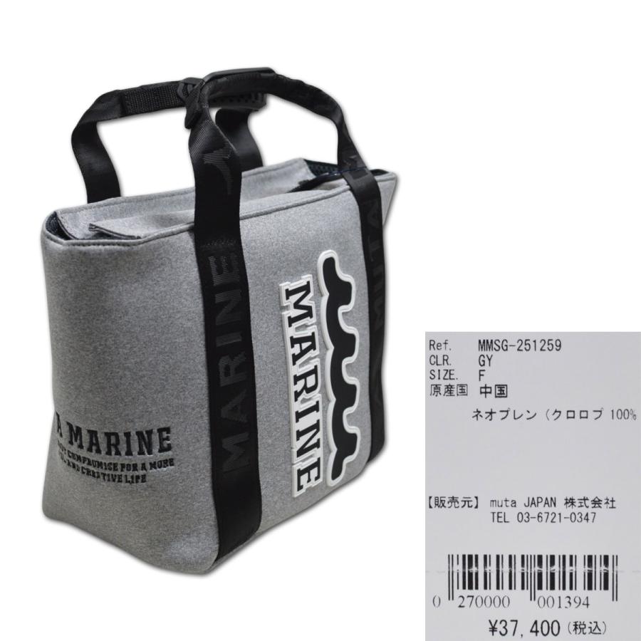 muta カートバッグ ネオプレン トートバッグ ミニトートバッグ ゴルフ メンズ レディース グレー mmsg251259 | muta MARINE GOLF | 03