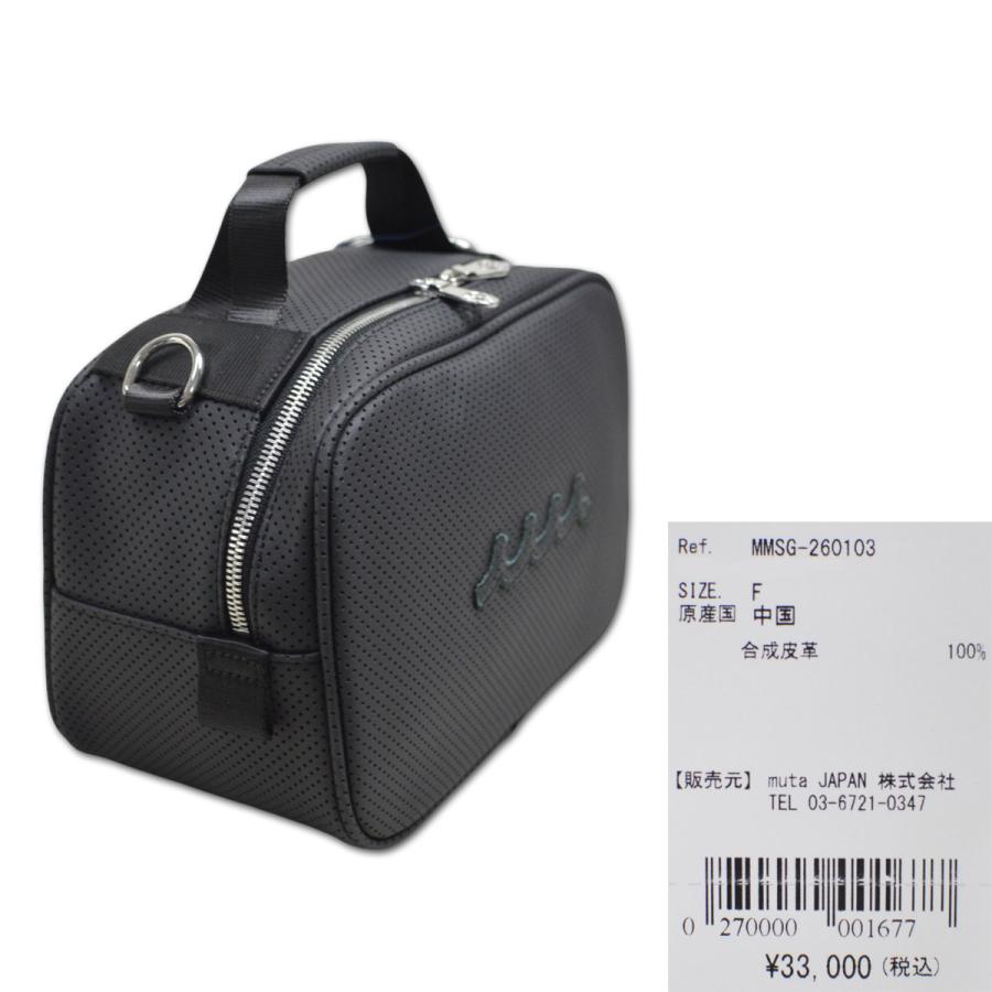 muta カートバッグ CONTINUA パンチングエシカルレザー ミニトートバッグ ゴルフ メンズ レディース 紺 黒 mmsg260103 | muta MARINE GOLF | 05