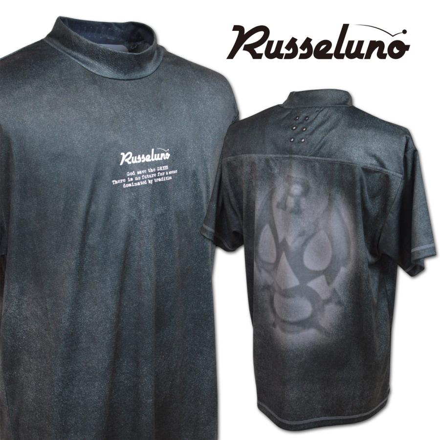 ラッセルノ 半袖ハイネックシャツ ゴルフ ゴルフウェア Russeluno