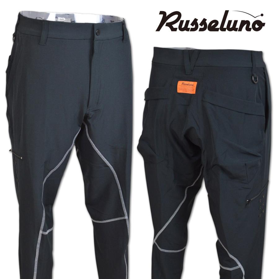 ラッセルノ パンツ ゴルフ ゴルフウェア Russeluno STITCH SLIM LONG