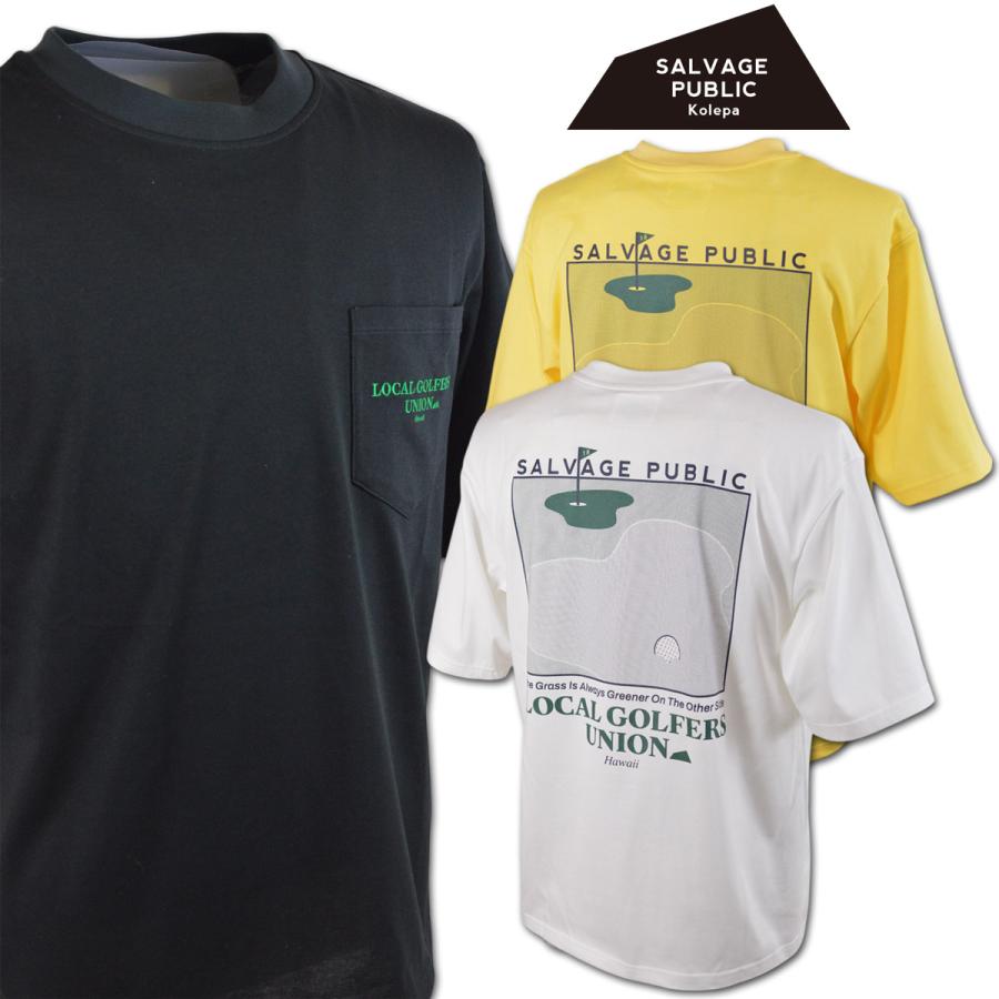 ゴルフ SALVAGE PUBLIC マングース ゴルフ Tシャツ ホワイト